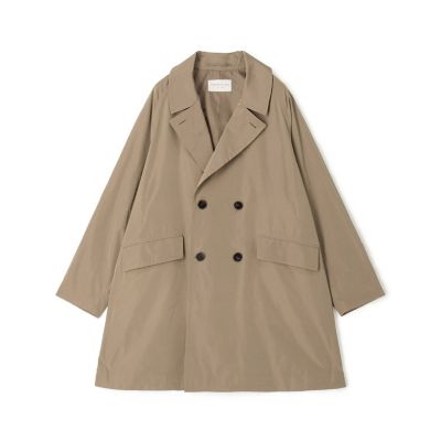 ポリエステルタフタ　ダブルブレステッド４Ｂコート