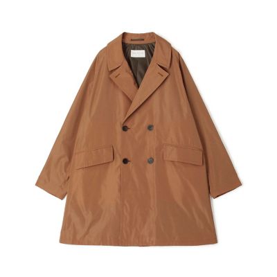ポリエステルタフタ　ダブルブレステッド４Ｂコート