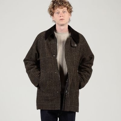 Ben Sherman ウール フード付き モッズコート キルティング裏地 比翼 ウールレーヨンブークレ フィールドコート | TOMORROWLAND (Men