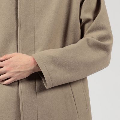 ウールナイロン バルカラーコート | TOMORROWLAND (Men