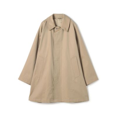 オーラリー　コットンシルクギャバジン ロング ステンカラーコート ベージュ　0 AURALEE Silk Gabardune Long Soutien Collar Coat | 大阪心斎橋の