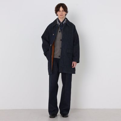 別注】EDWIN レインボーセルビッチデニム ステンカラーコート
