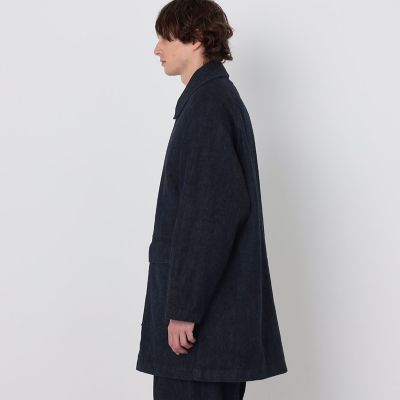別注】EDWIN レインボーセルビッチデニム ステンカラーコート
