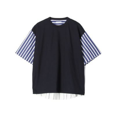 コットン天竺 ストライプシャツコンビ半袖Ｔシャツ | ファッション・服 | 三越伊勢丹オンラインストア・通販【公式】