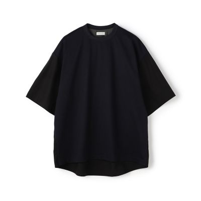 ＜TOMORROWLAND (Men)＞コットン天竺　シャツコンビショートスリーブカットソー