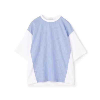 ＜TOMORROWLAND (Men)＞コットン天竺　シャツコンビショートスリーブカットソー