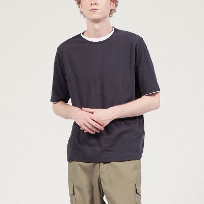 ストレッチ天竺　レイヤードＴシャツ
