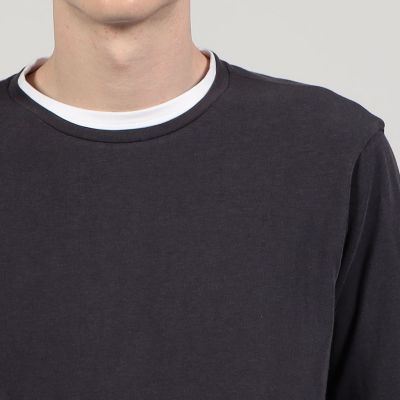 ストレッチ天竺　レイヤードＴシャツ