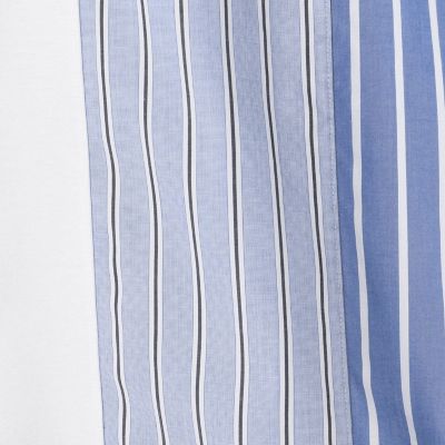 コットン　ストライプ　デザインＴシャツ