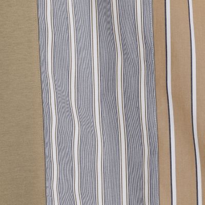 コットン　ストライプ　デザインＴシャツ
