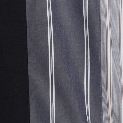 コットン　ストライプ　デザインＴシャツ