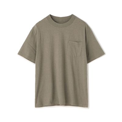 オーガニックコットン　クルー　ハーフスリーブカットソー