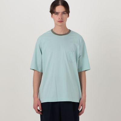コットンシルク高密度天竺 リンガーTシャツ | TOMORROWLAND (Men