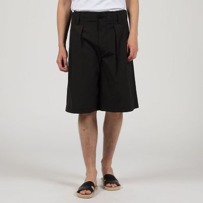 コットンシャンブレー　２プリーツ　ショートパンツ