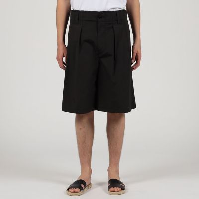 コットンシャンブレー　２プリーツ　ショートパンツ