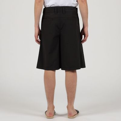 コットンシャンブレー　２プリーツ　ショートパンツ