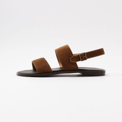 【別注】ＦＲＡＮＣＯ　ＢＯＳＣＨＩ×ＴＯＭＯＲＲＯＷＬＡＮＤ　レザー　ストラップサンダル