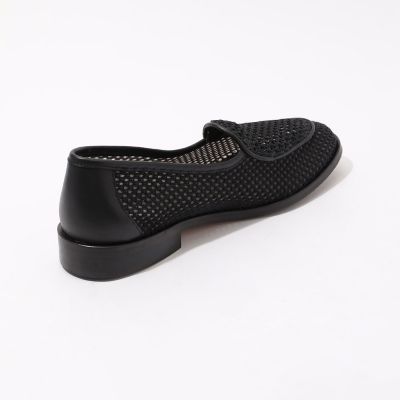 ＳＯＬＯＶＩＥＲＥ　ＪＡＣＱＵＥ　ＮＥＷ　レザーメッシュ　スリッポン