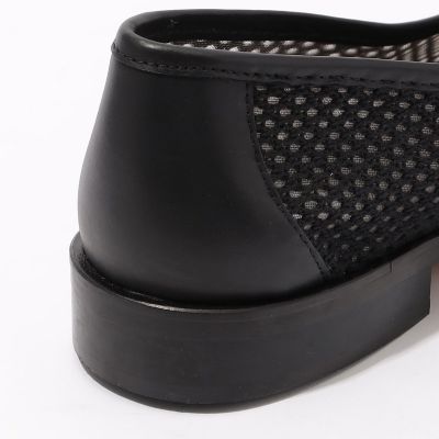ＳＯＬＯＶＩＥＲＥ　ＪＡＣＱＵＥ　ＮＥＷ　レザーメッシュ　スリッポン