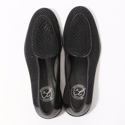 ＳＯＬＯＶＩＥＲＥ　ＪＡＣＱＵＥ　ＮＥＷ　レザーメッシュ　スリッポン