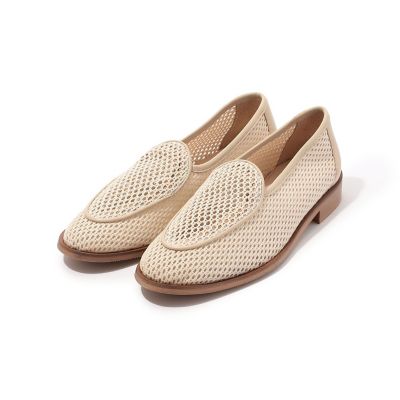ＳＯＬＯＶＩＥＲＥ　ＪＡＣＱＵＥ　ＮＥＷ　レザーメッシュ　スリッポン