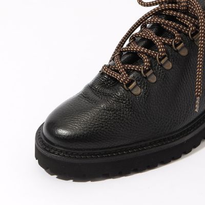 別注】SOLOVIERE ブラックグレインレザー クライミング