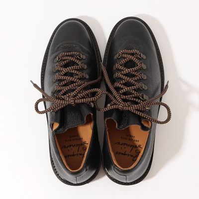 SOLOVIERE メンズシューズ 別注】SOLOVIERE ブラックグレインレザー クライミング