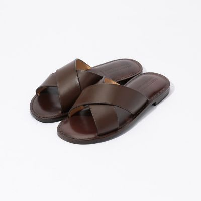 【別注】ＦＲＡＮＣＯ　ＢＯＳＣＨＩ×ＴＯＭＯＲＲＯＷＬＡＮＤ　レザーサンダル