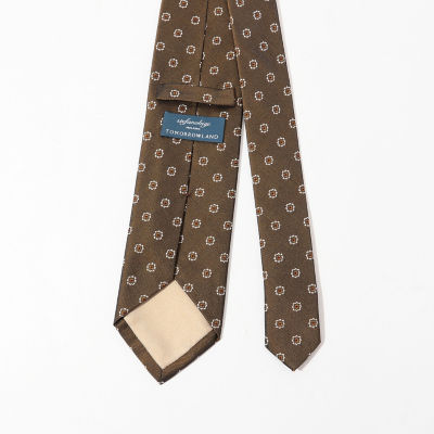 【未使用に近い】stefanobigiトゥモローランド別注 ウール ネクタイ 別注】STEFANO BIGI×TOMORROWLAND シルク 小紋