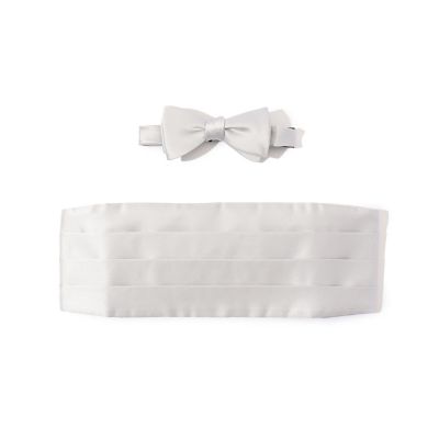 【送料無料】TOMORROWLAND (Men)/トゥモローランド TOMORROWLAND シルク ボウタイ & カマーバンド 81シルバー ネクタイ【三越伊勢丹/公式】