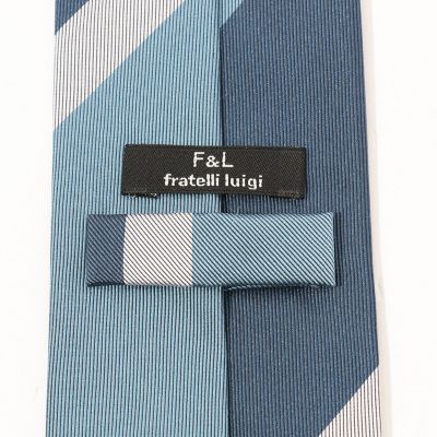 【新品未使用】Fratelli Luigi シルク レジメンタルネクタイ Fratelli Luigi（フラテッリルイージ）の「Fratelli Luigi