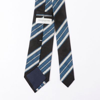 TOMORROWLAND シルク レジメンタルネクタイ