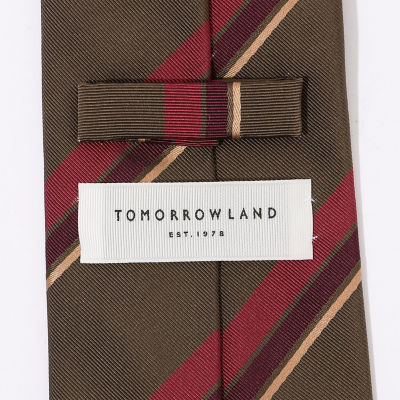 ＴＯＭＯＲＲＯＷＬＡＮＤ シルクコットン レジメンタルネクタイ