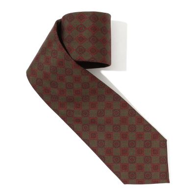 ＜TOMORROWLAND (Men)＞ＴＯＭＯＲＲＯＷＬＡＮＤ　シルクプリント　小紋柄ネクタイ