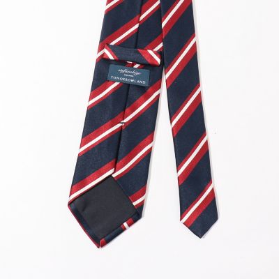 STEFANO BIGI × TOMORROWLAND レジメンタル　ネクタイ STEFANO BIGI シルクコットン レジメンタルネクタイ