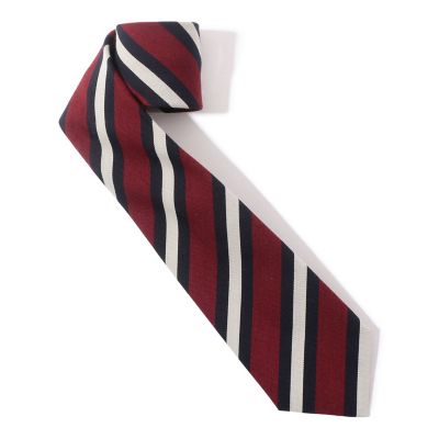 TOMORROWLAND ウールコットン レジメンタルネクタイ