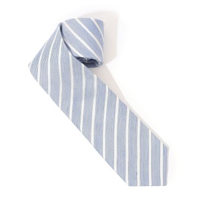 ＜TOMORROWLAND (Men)＞ＴＯＭＯＲＲＯＷＬＡＮＤ　リネンシルク　レジメンタルネクタイ