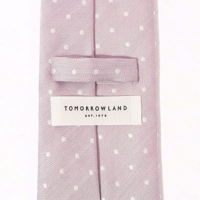 ＴＯＭＯＲＲＯＷＬＡＮＤ　リネンシルク　ドットネクタイ
