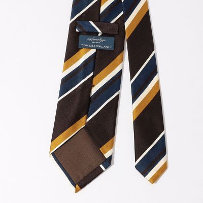 STEFANO BIGI × TOMORROWLAND レジメンタル　ネクタイ STEFANO BIGI シルク レジメンタルネクタイ