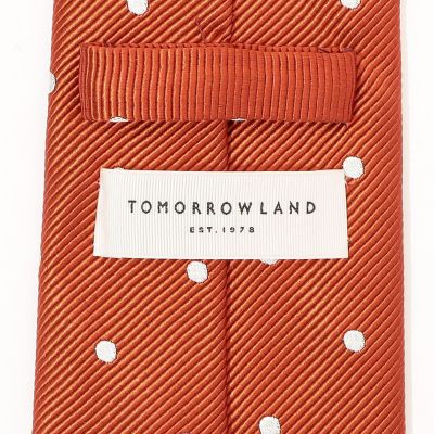 ＴＯＭＯＲＲＯＷＬＡＮＤ　コットンシルク　ドットネクタイ