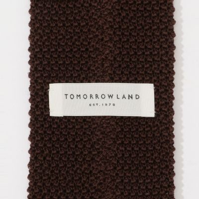【TOMORROW LAND】ブラックニットタイ 日本製 予約商品10月上旬以降順次お届け】ニットコンビネーション