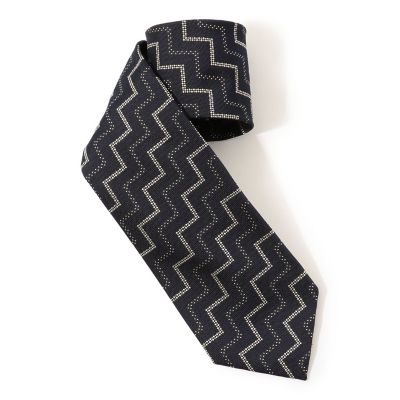 ＜TOMORROWLAND (Men)＞ＴＯＭＯＲＲＯＷＬＡＮＤ　シルク　ジグザグネクタイ