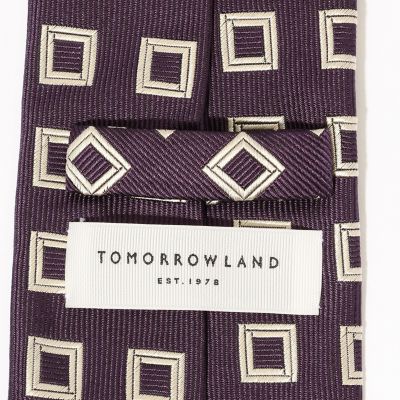 Franco Minucci／小紋柄／ダークブラウン／TOMORROWLAND Franco Minucci／小紋柄／ダークブラウン／TOMORROWLANDオン