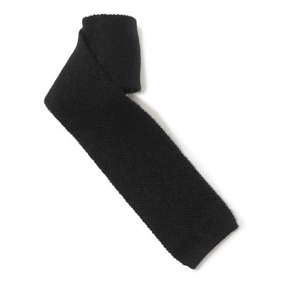 Fratelli Luigi シルク ソリッドニットタイ　黒 Fratelli Luigi ネクタイ シルク ソリッドニットタイ : ZOZOTOWN Yahoo