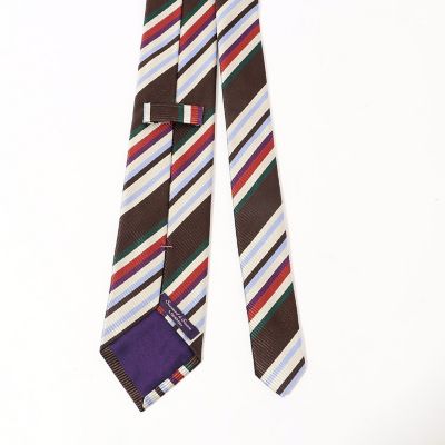 Seaward & Stearn レジメンタル柄　ネクタイ Seaward ＆ Stearn シルク レジメンタルネクタイ