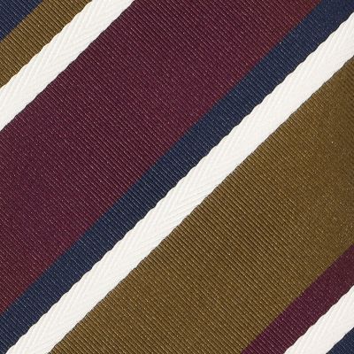 STEFANO BIGI シルクコットン レジメンタルネクタイ
