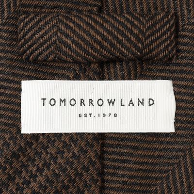 ＴＯＭＯＲＲＯＷＬＡＮＤ　ウールシルク　ジャガードネクタイ