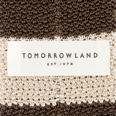 ＴＯＭＯＲＲＯＷＬＡＮＤ　シルク　ボーダーニットタイ