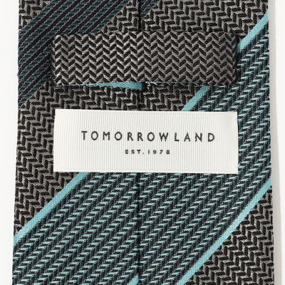 TOMORROWLAND シルク レジメンタル ネクタイ