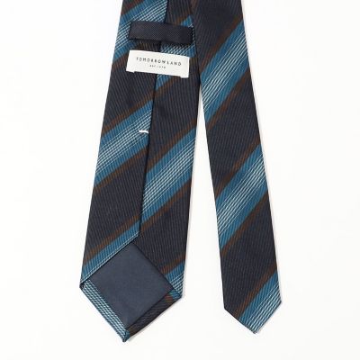 TOMORROWLAND シルク レジメンタルネクタイ